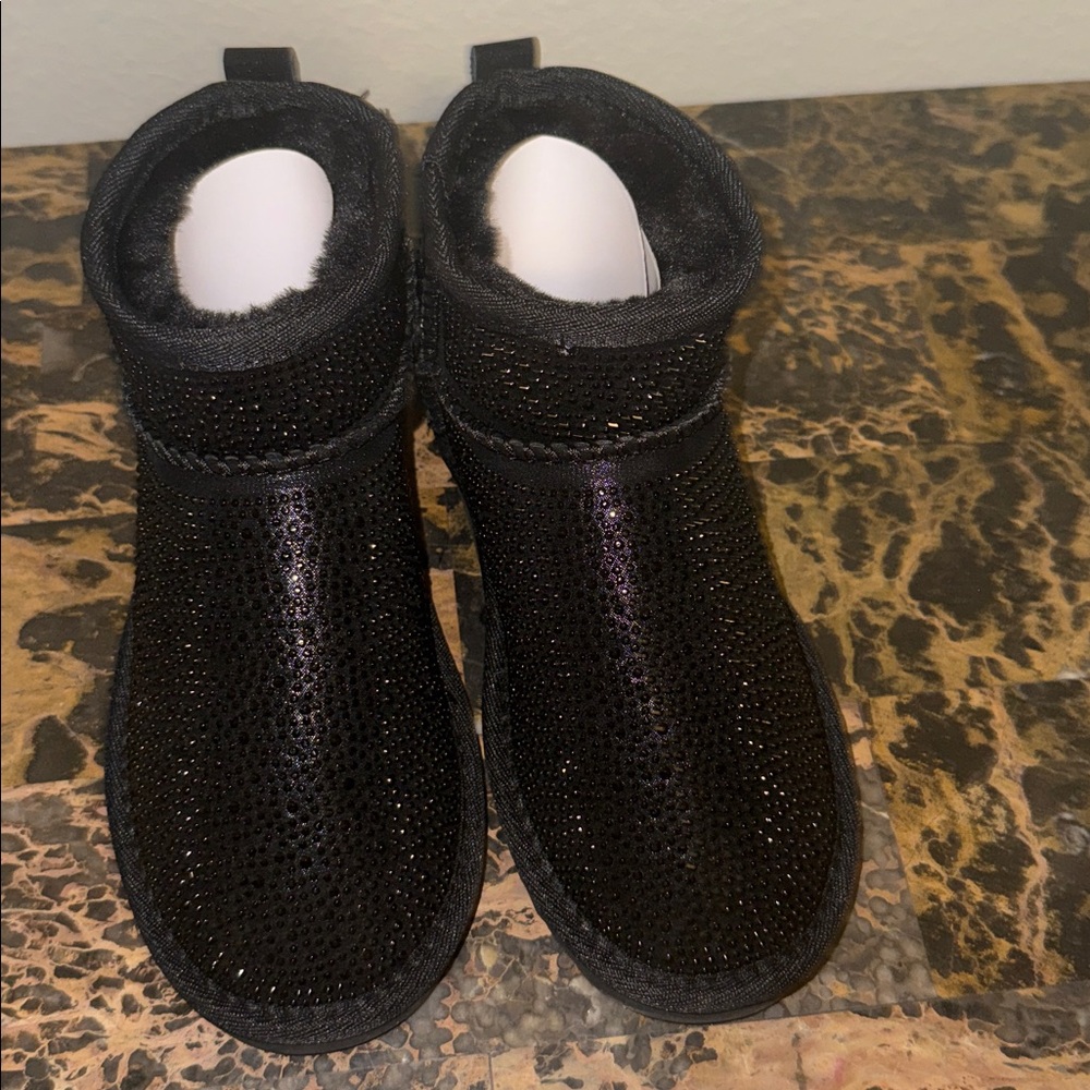 I.N.C‎ International Concepts Women's Sparkly Faux Fur Lined Short Boots Size 8